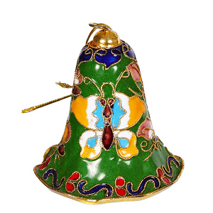 Glocke Weihnachtsglocken Weihnachtsdeko Deko Cloisonne Emaille 5487